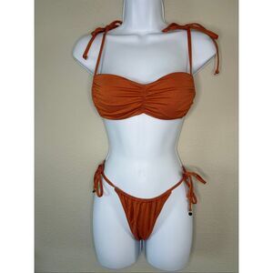 Victoria’s Secret Shimmer Burn Orange Bikini